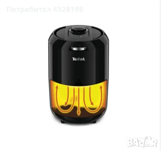 Еър фрайър Tefal Easy Fry. Уред за здравословно готвене с горещ въздух, снимка 4 - Фритюрници - 48757406