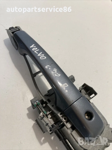 Предна дясна външна дръжка сив за Volvo C30 1.6 TDI 109HP (2012) , снимка 2 - Части - 54111751