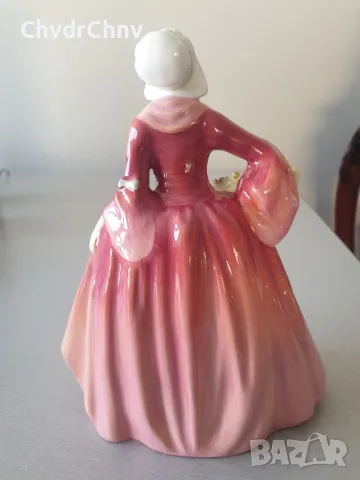 Голяма много стара английска порцеланова фигура Royal Doulton Janet/1932 статуетка 16см, снимка 4 - Колекции - 46958005