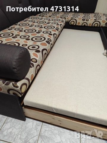 Диван ъглов и за спане 190/170 см, снимка 5 - Дивани и мека мебел - 54045249