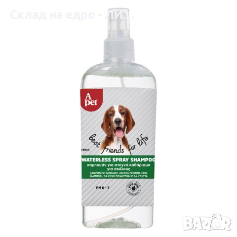 Шампоан за сухо почистване за кучета Liberta, Аромат на ябълка, 240 мл, снимка 1 - За кучета - 45919336