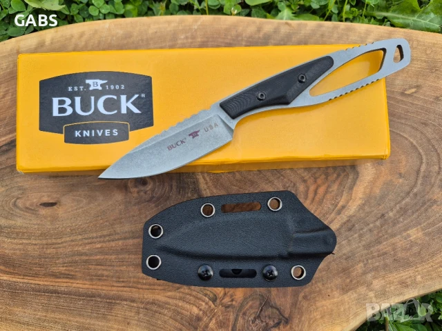 Тактически нож BUCK 635,фиксирано острие фултанг с кания, снимка 3 - Ножове - 51052177