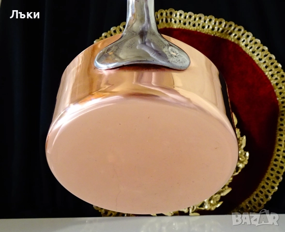 Медна тенджера 450 мл.,чиста червена мед. , снимка 8 - Антикварни и старинни предмети - 52566909