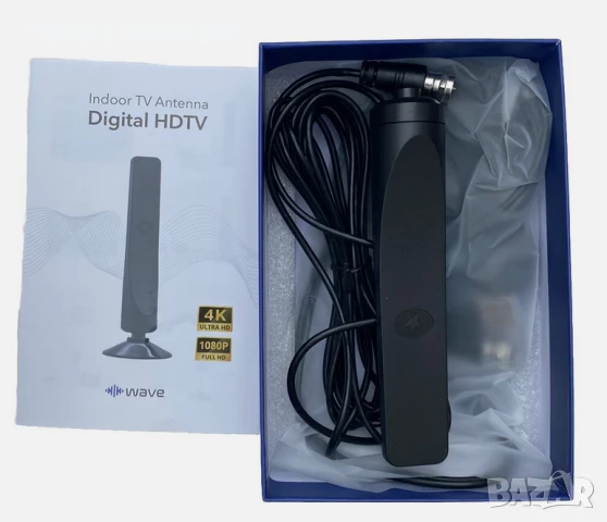 Цифрова антена за ефирна телевизия ТВ TV antena HDTV , снимка 8 - Приемници и антени - 51359391