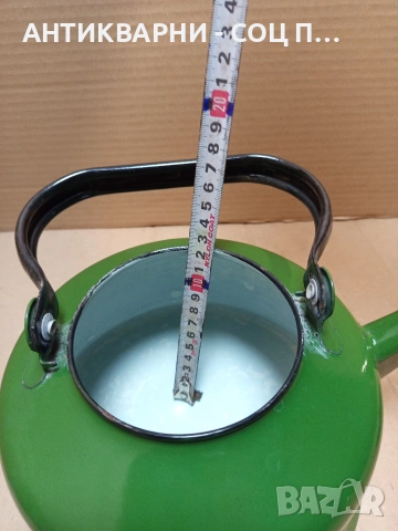 Соц Стар Емайлиран Чайник. НОМЕР 1702., снимка 15 - Антикварни и старинни предмети - 53818768