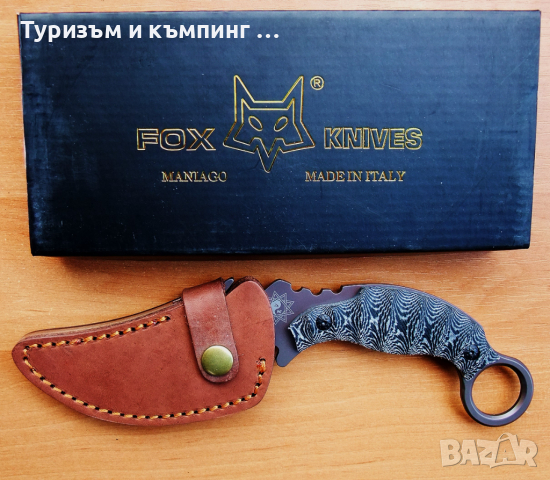 Карамбит с фиксирано острие Fox Knives Deregspina, снимка 7 - Ножове - 45040619