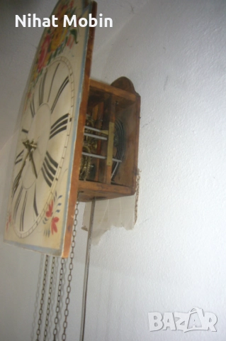 Стар стенен часовник, снимка 5 - Стенни часовници - 51686369