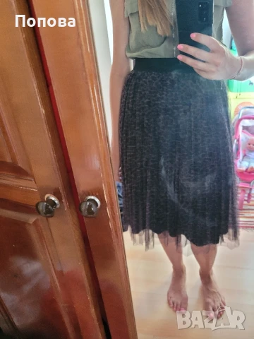 Дамска тюлена пола, снимка 3 - Поли - 50917170