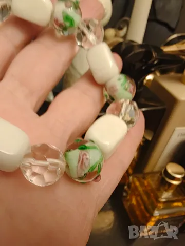  Гривна Мурано с оникс, снимка 3 - Гривни - 50317548