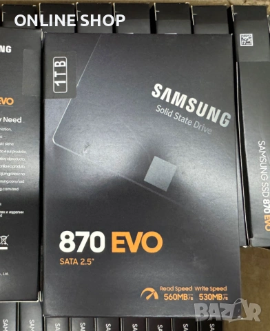 Samsung 870 Evo 1TB SSD Sata III 6GB НОВ, снимка 4 - Външни хард дискове - 53600680
