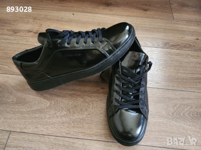 Мъжки обувки Calvin Klein естествен лак 45 номер, снимка 3 - Маратонки - 52349079