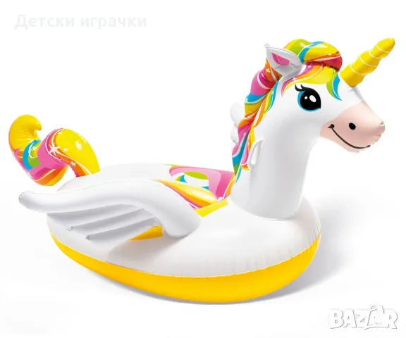 Надуваем остров Еднорог INTEX, 198 х 140 х 102 см, Unicorn Ride-on