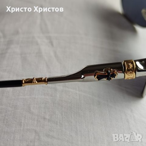 Мъжки луксозни слънчеви очила Chrome Hearts Buek DE, снимка 4 - Слънчеви и диоптрични очила - 45567464