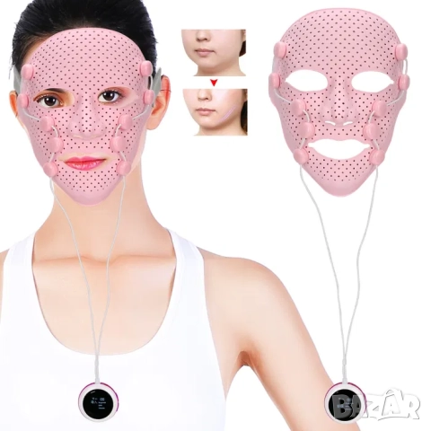 Маска за лице за масаж с EMS , електро мускулна стимулация, бръчки, снимка 4 - Масажори - 52209177