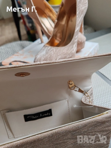 Обувки и чанта комплект, снимка 4 - Дамски обувки на ток - 53933481