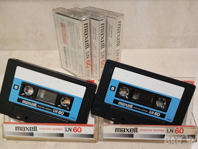Лот от няколко аудио касети Maxell LN 60 нормални ленти