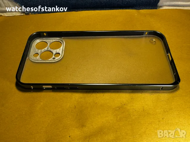  Bumper Hard Frame / Метална рамка + гръб за iPhone 13 Pro Max Green, снимка 10 - Калъфи, кейсове - 47235745