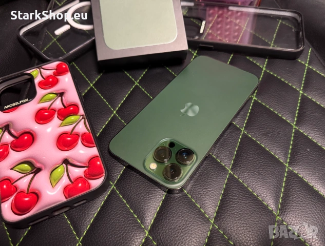 Apple iPhone 13 Pro Max 128GB Alpine Green – Отлично състояние + кейсове протектор, снимка 3 - Apple iPhone - 54089443