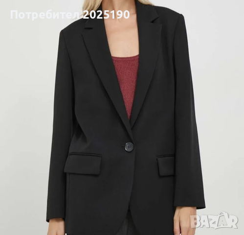 Дамско черно сако Н&М , снимка 1 - Сака - 45071185