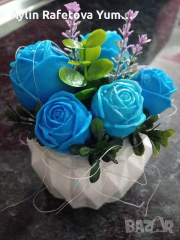 Вечни ароматни сапунени цветя 💐 , снимка 4 - Декорация за дома - 45725596