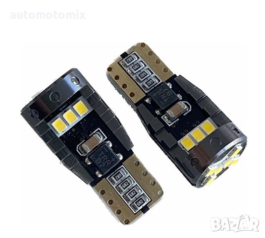 Диодни крушки T10 2бр. 12V/24V - CAMBUS,82287, снимка 2 - Аксесоари и консумативи - 46468413