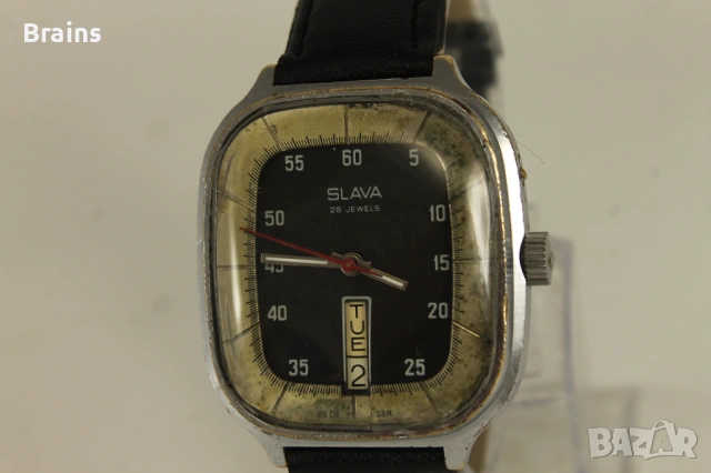 Колекционерски Руски Часовник СЛАВА Хладилник 26 Камъка, снимка 3 - Антикварни и старинни предмети - 53086573