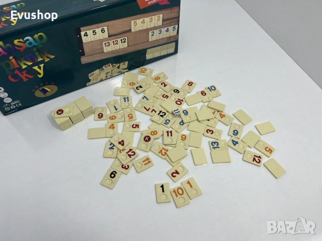 миниатюрен комплект игра Руми,/ Rummy, Okey/, снимка 5 - Други игри - 54001246