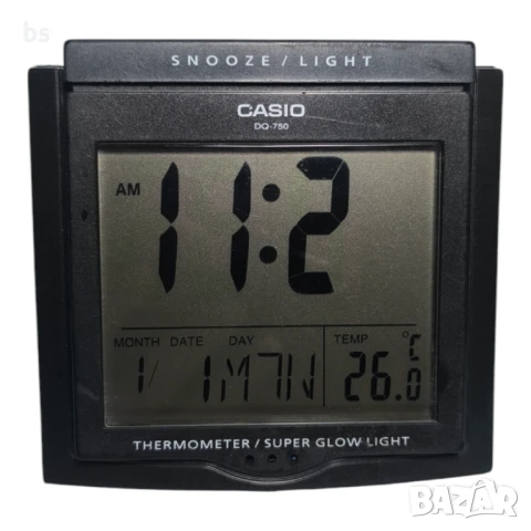 Casio DQ-750 – ретро машинка за ентусиасти и колекционери! Термометър жив, дисплей посърнал 😄
