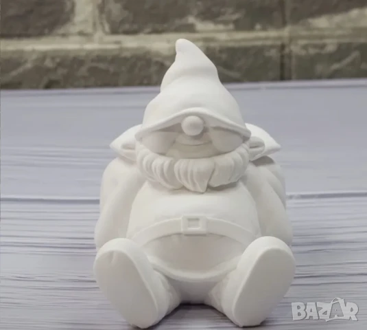 Молд кашпа коледно джудже с чувал, снимка 2 - Форми - 50741698