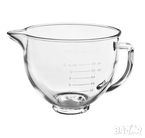 Стъклена купа 4,7 л с капак - KitchenAid, снимка 3 - Миксери - 49158731