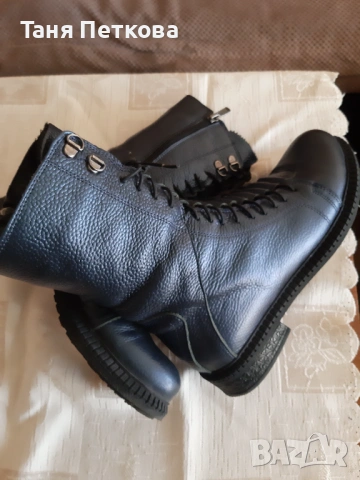 Дамски зимни кубинки от естествена кожа