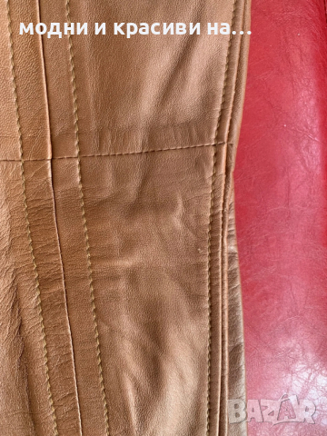 Панталон  Saint Tropez,естествена кожа,цвят коняк, размер М, снимка 11 - Панталони - 53443140