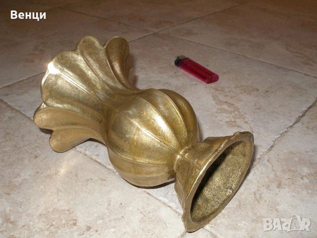 Бронзова Ваза, снимка 4 - Антикварни и старинни предмети - 51804362