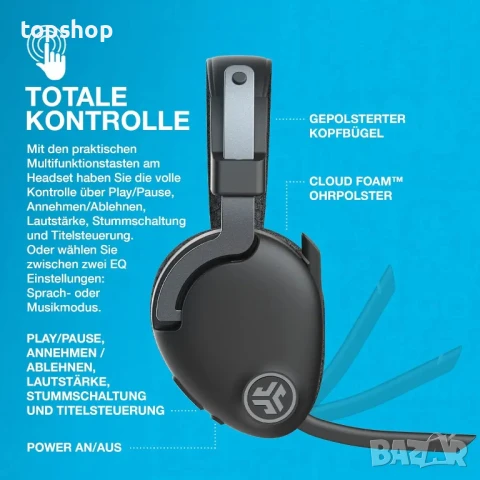 ЧИСТО НОВИ JLab JBuds безжични bluetooth слушалки с микрофон, махаща се слушалка и аукс кабел..., снимка 7 - Bluetooth слушалки - 50493672