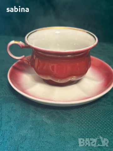 Руски порцелан-сервиз за кафе, снимка 6 - Сервизи - 50717331