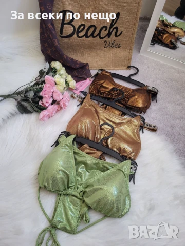 Victoria's Secret Дамски Златен Бански С 2 Части👙Дамски Бански С Две Части Код BS-3, снимка 3 - Бански костюми - 51040650