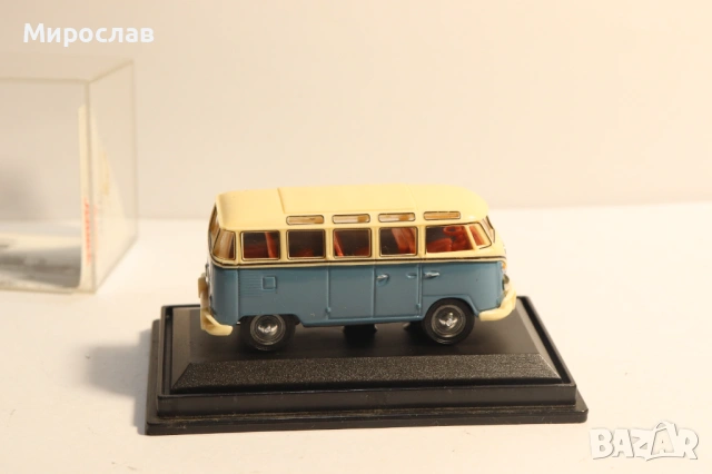 1:72 SCHUCO VW BUS МИКРОБУС ИГРАЧКА КОЛИЧКА МОДЕЛ, снимка 6 - Колекции - 53464504