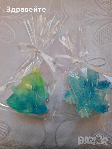 Коледни глицеринови ароматни сапунчета 