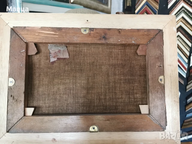 Стара авторска картина масло, снимка 4 - Антикварни и старинни предмети - 50945722