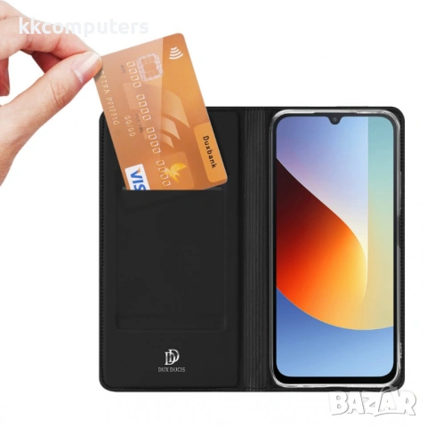 DUX DUCIS Skin Pro Кожен Калъф за Xiaomi Redmi A7 Pro 4G / Poco C85x 5G - Слот за карта, Стойка, Скр, снимка 3 - Калъфи, кейсове - 54303233