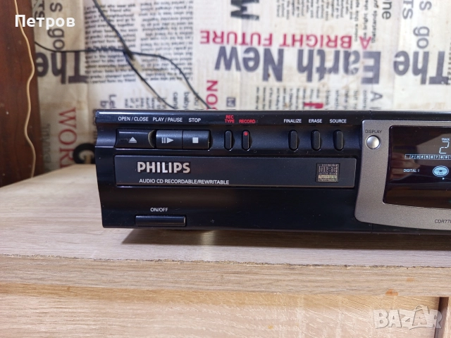 "Philips"CDR770. Audio CD Recorder, снимка 4 - Ресийвъри, усилватели, смесителни пултове - 52801021