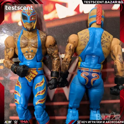 Екшън фигура WWE Rey Mysterio Mattel Elite ? играчка Рей Мистерио, снимка 14 - Колекции - 48429977