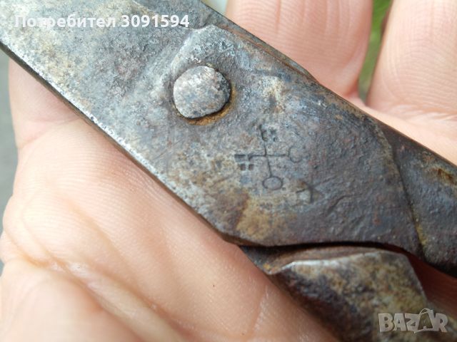 Стара ножица от ковано желязо Аймара регион Южна Америка, снимка 12 - Антикварни и старинни предмети - 45572833