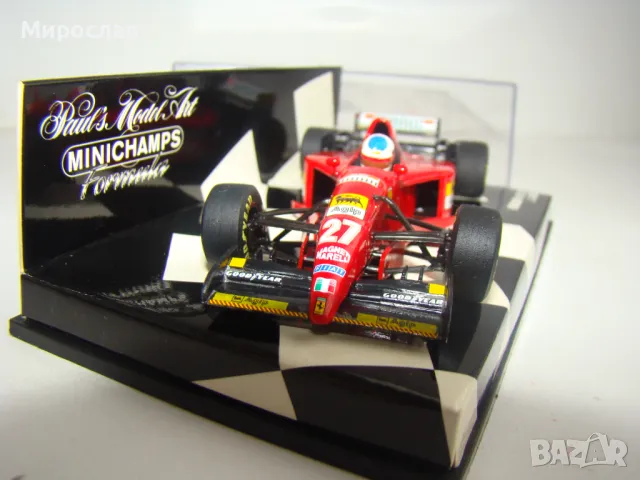 1:43 MINICHAMPS FERRARI J.ALESI ФОРМУЛА 1 F1 БОЛИД, снимка 3 - Колекции - 48425783