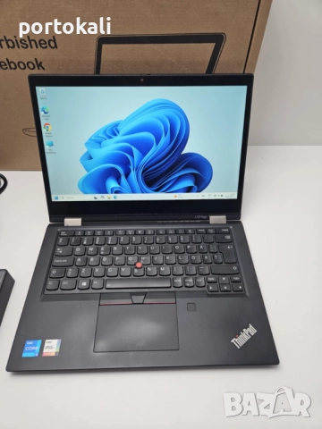 +Гаранция! Тъч! 2в1 Лаптоп Таблет Lenovo L13 Yoga Gen 2 Intel Core i5-1135G7 / 8GB RAM / 256GB SSD, снимка 3 - Лаптопи за работа - 52534905