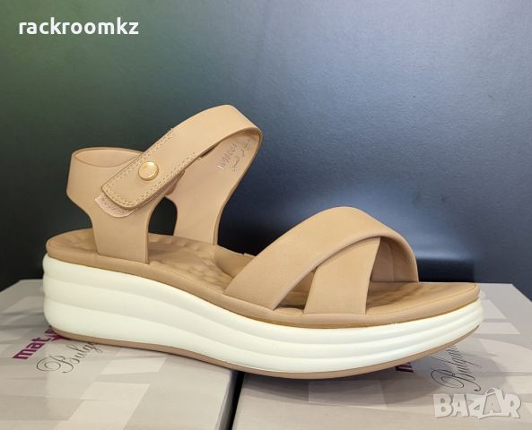 Дамски анатомични сандали с мемори стелки модел: W060041 beige, снимка 2 - Сандали - 45656428