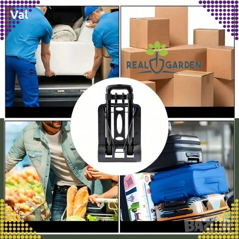 Сгъваема транспортна количка - С телескопична дръжка, товароносимост 40 кг, снимка 11 - Други инструменти - 53796558