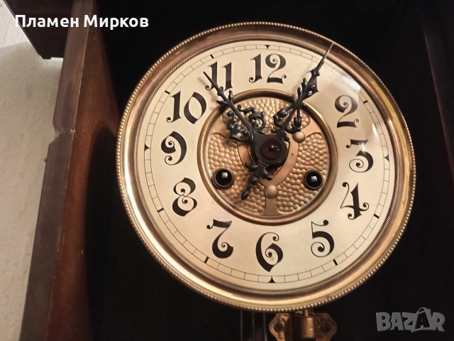 Стар германски стенен часовник, снимка 4 - Стенни часовници - 53193184