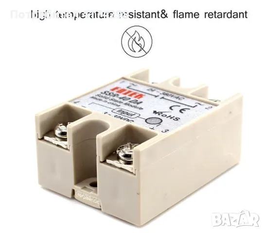 SSR-40DA ; твърдотелен релеен модул 3-32V вход DC 24-380V AC изход Високо качество, снимка 3 - Друга електроника - 49427310