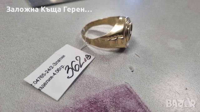 Мъжки златен пръстен 4,06гр., снимка 4 - Пръстени - 46426255